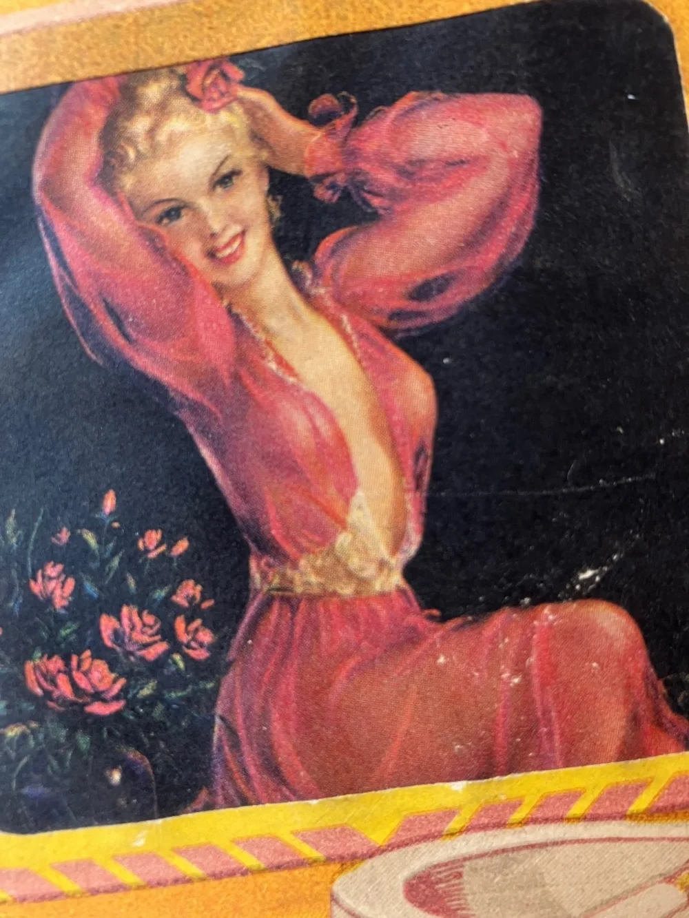 RARE Unused Vintage 30s Pin-up Punchboard Game “Your Choice of Cigarettes” 8 x 1